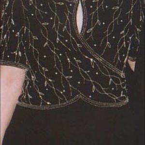 Karen Miller, Sz 14, Black Beaded